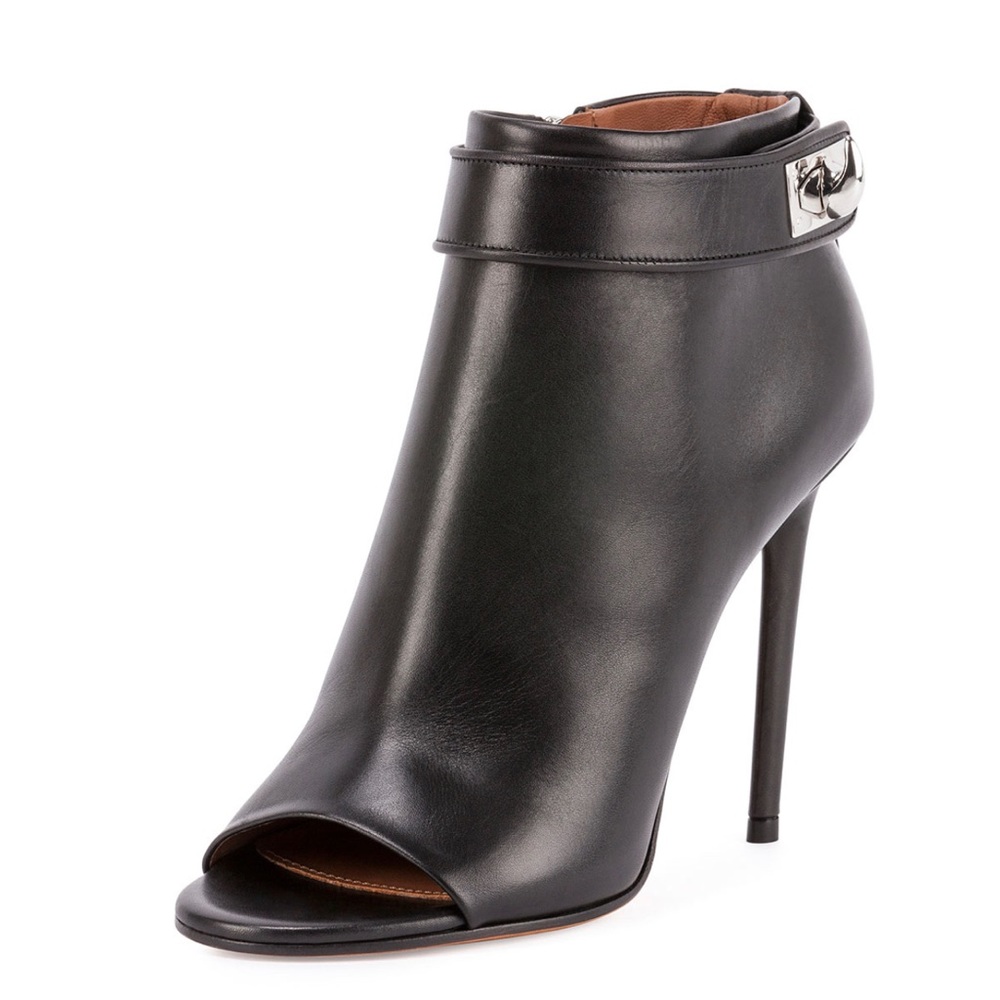 Givenchy Shark Lock Open Toe Bootie
